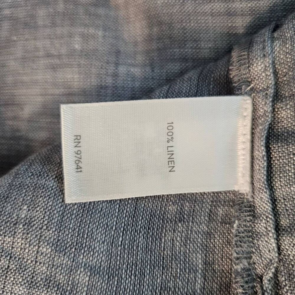Pure Jill blue heathered linen top. Size XL. #982 - Picture 4 of 5